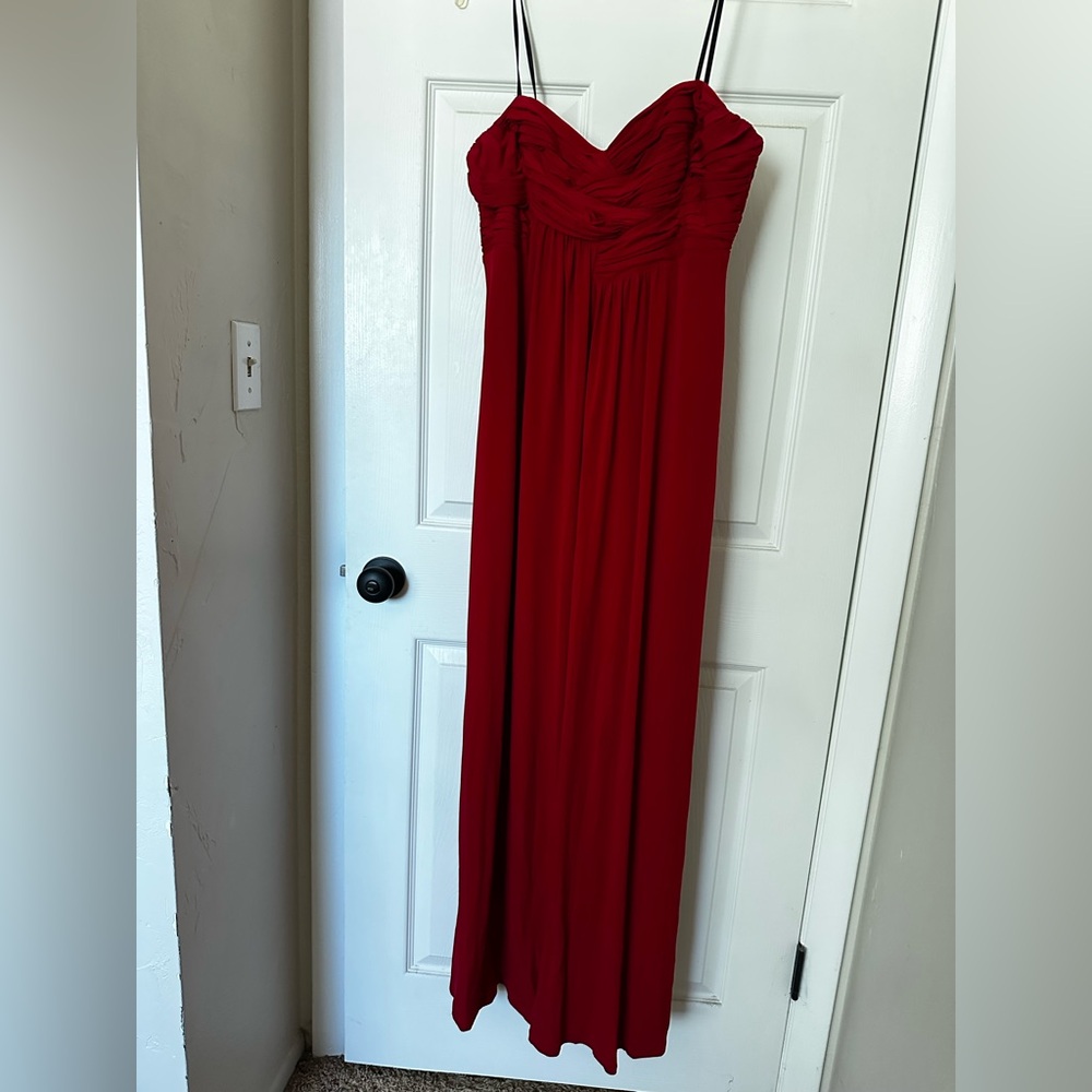 Strapless Special occasion, black tie, dance, formal red dress